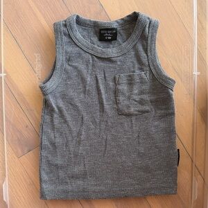 Little bipsy gray ripped tank top